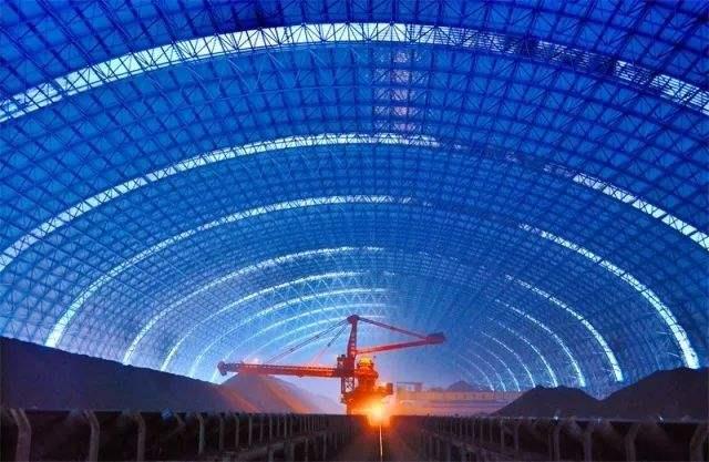 山南亿优钢构工程师为您解析原料场封闭技术的特点和类型